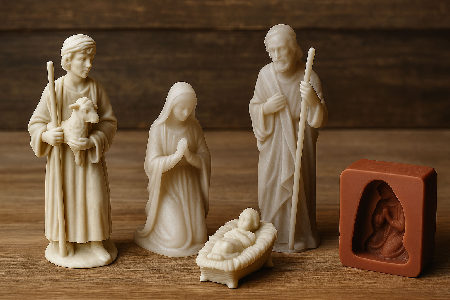 Handgefertigte Krippenfiguren: So gestalten Sie Ihre eigene Weihnachtskrippe mit Silikon, Harz und Gips