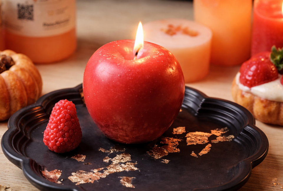 candele a forma di cibo